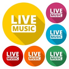 Live music sign icon. Karaoke symbol