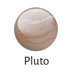 Pluto planet vector
