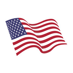 American flag vector © viktorijareut