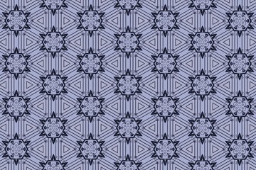 Ornament with black patterns on a gray-blue background. 11
