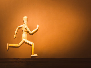 Wooden Man - running