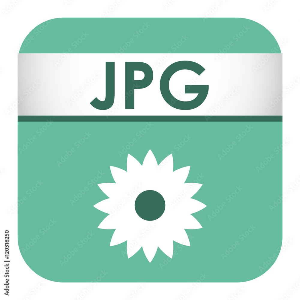 Leinwandbilder simple vector square file type and format label icon. file type format icon symbol. some file extens