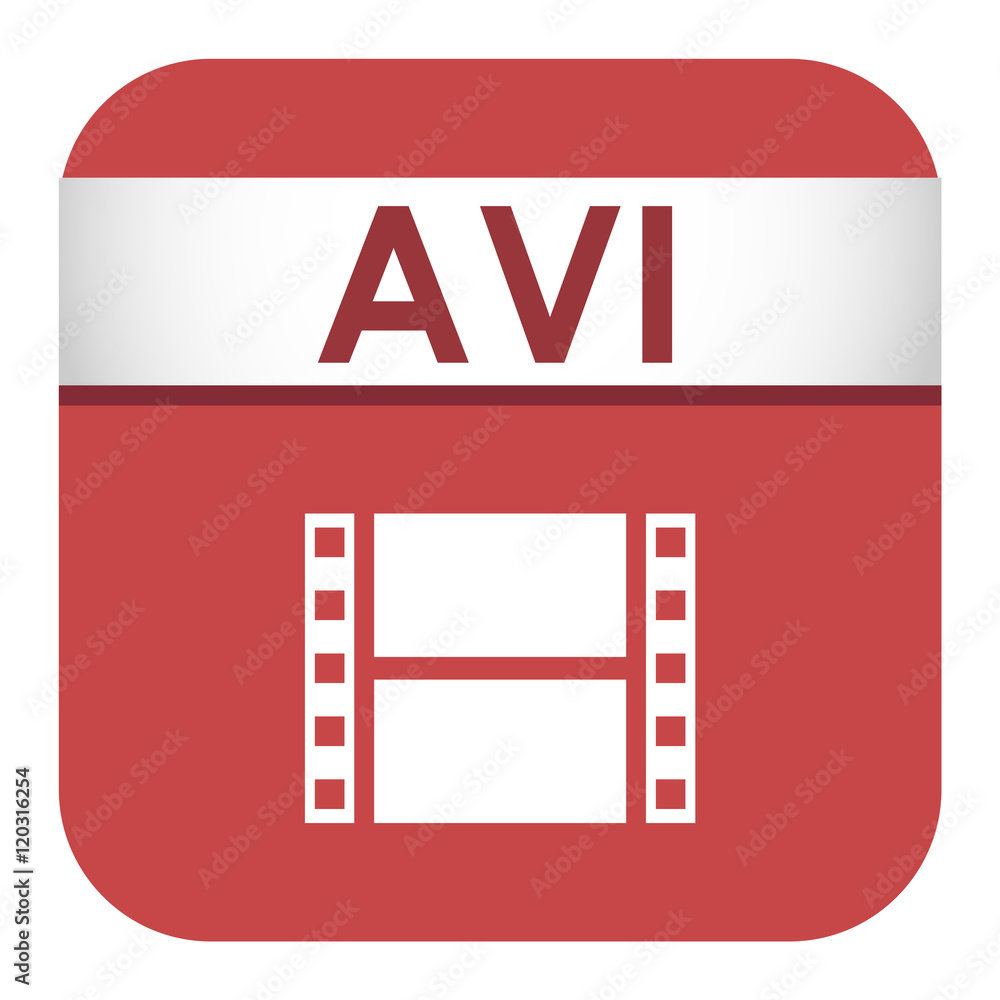 Leinwandbilder simple vector square file type and format label icon. file type format icon symbol. some file extens
