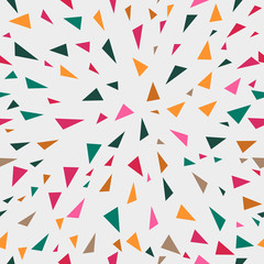 Multicolor seamless pattern. elements of triangle for design. stylish 