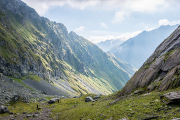 Fagaraš mountains in Southern Carpathians, Romania