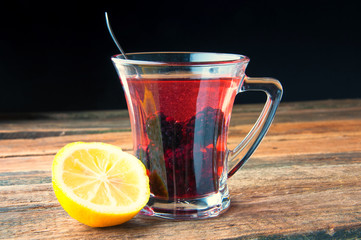 Warming drink with berries and honey