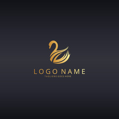 Swan logo template