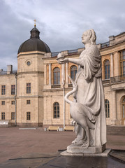 Fototapeta premium Gatchina Palace. Sculpture at the front door.