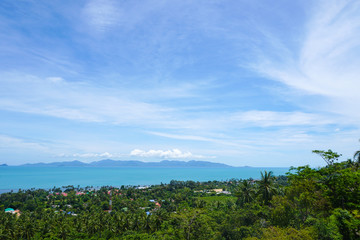 Sea view from hill