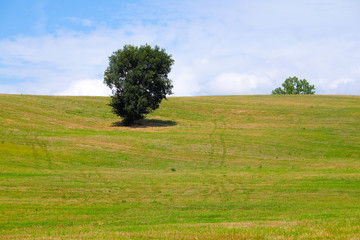 Landscape with the image of an Italian mountain area