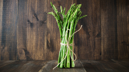 Bundle of pencil thin asparagus
