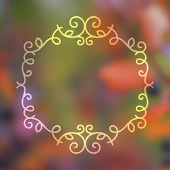 blurred autumn background