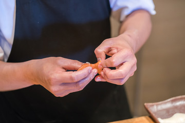 The steps for creating sushi
