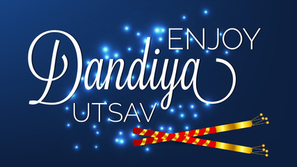  illustration Navratri or Happy Diwali festival.