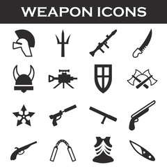 Obraz premium weapor icons set