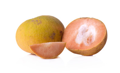 Santol fruit isolated on white background