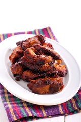 Honey and mustard pork ribs
