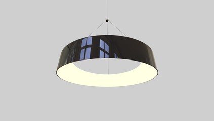 3D rendering of modern led lamp