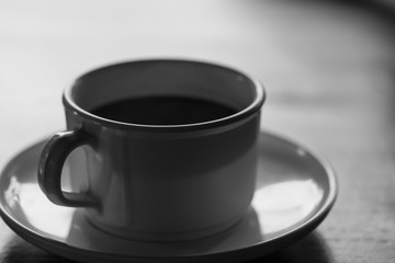Coffee cup in coffee shop