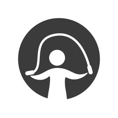 human silhouette exercising icon vector illustration design