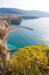 Picturesque Sorrento coast in summer, Italy 
