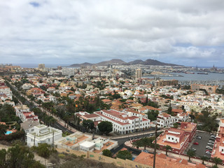 Fototapeta na wymiar Panoramic view of Las Palmas de Gran Canaria, Canary Islands, Spain.