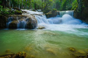 Kuang Si WaterFalls / Kuang Si waterfalls, the most famous waterfalls in Lao.