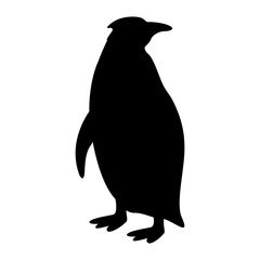 Penguin vector illustration isolated  silhouette