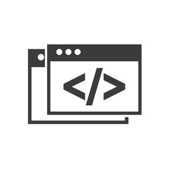 Fototapeta premium template windows with seo icon vector illustration design