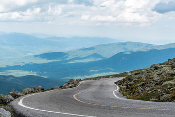 View of the Mount Washington Highway in New Hampshire