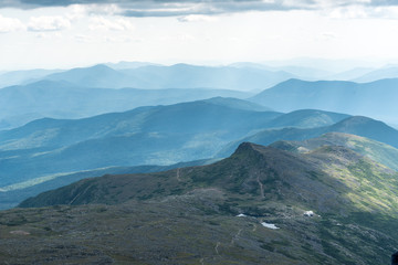 View from Mount Washington in New Hampshire