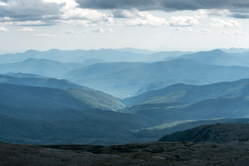 View from Mount Washington in New Hampshire - obrazy, fototapety, plakaty