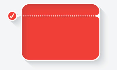 Vector text box for your text and check box