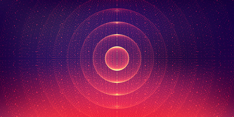 Vector interstellar space background.Cosmic galaxy illustration.Background with nebula, stardust and bright shining stars.Vector Illustration for party ,artwork, brochures, posters. © RDVector