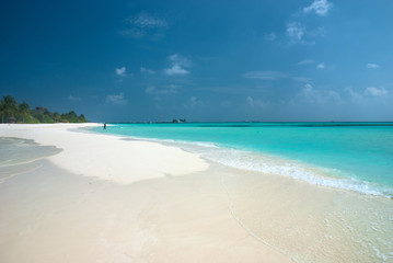 Fototapeta na wymiar Maldivian island