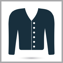 Naklejka premium Male cardigan icon