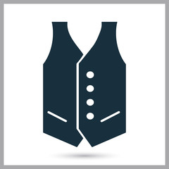 Male vest icon