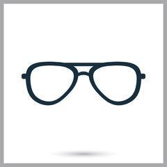 Fototapeta premium Male vision glasses icon