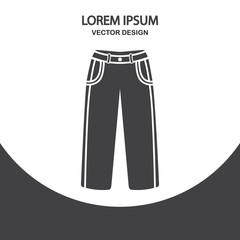 Male pants icon