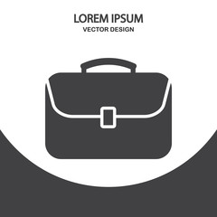 Male business bag icon