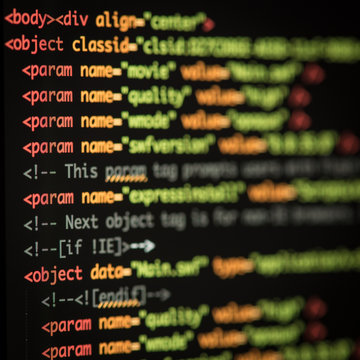 HTML and CSS code developing screenshot.