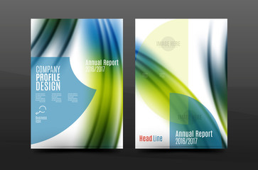A4 size annual report business flyer cover