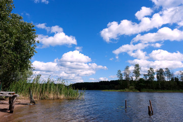 Obraz premium Clouds sky lake landscape