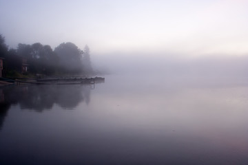 Fototapeta premium Mist water morning