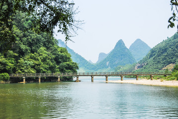 River and mountains scenery