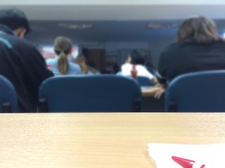 Blur business seminar room