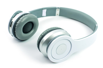 Headphones on a white background.