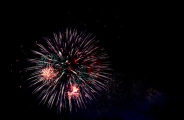 Colorful firework