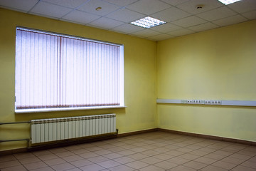 Empty office window