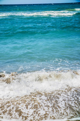 beach shore and sea waves